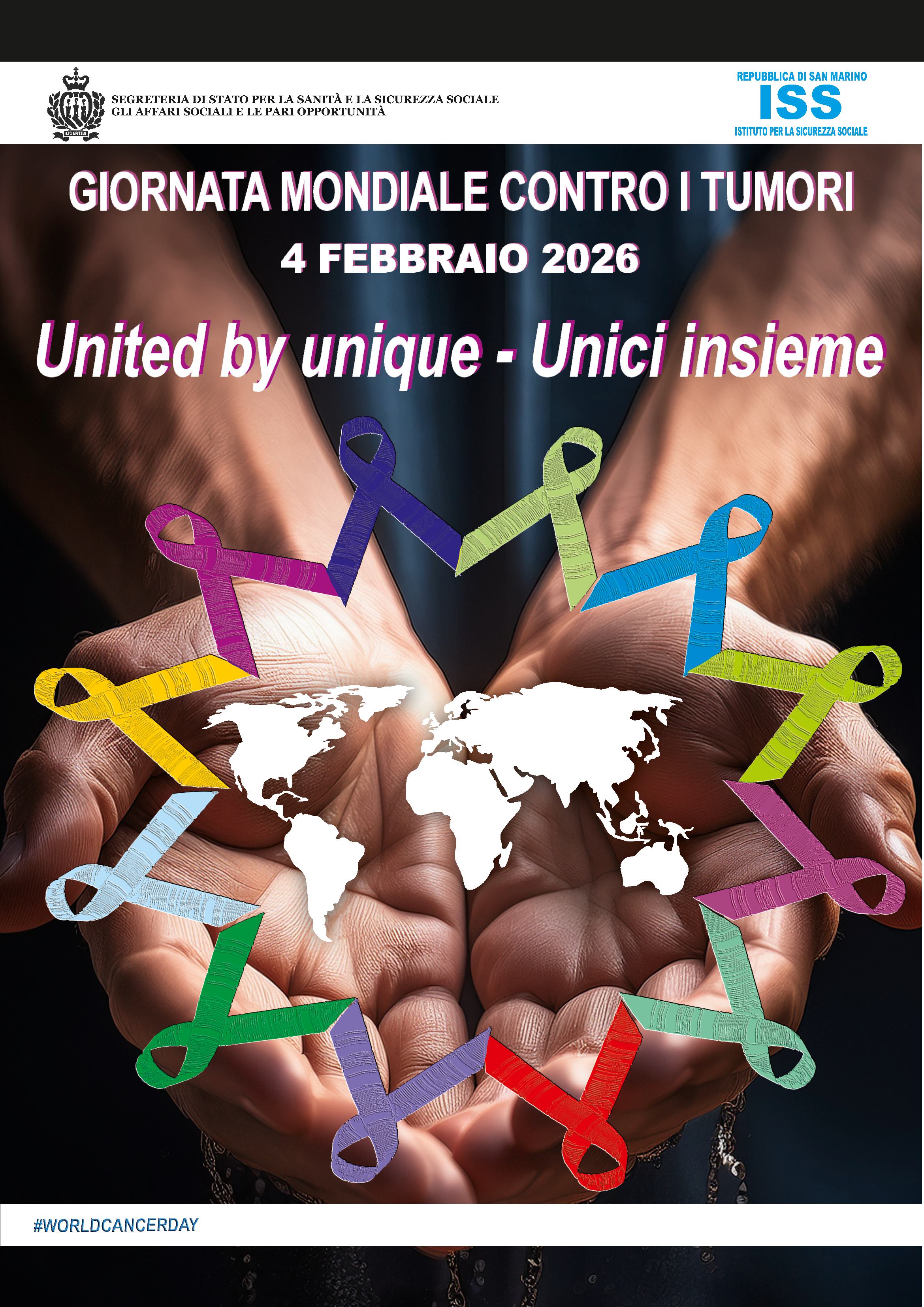 locandina giornata mondiale cancro 2026 locandina giornata mondiale cancro 2026